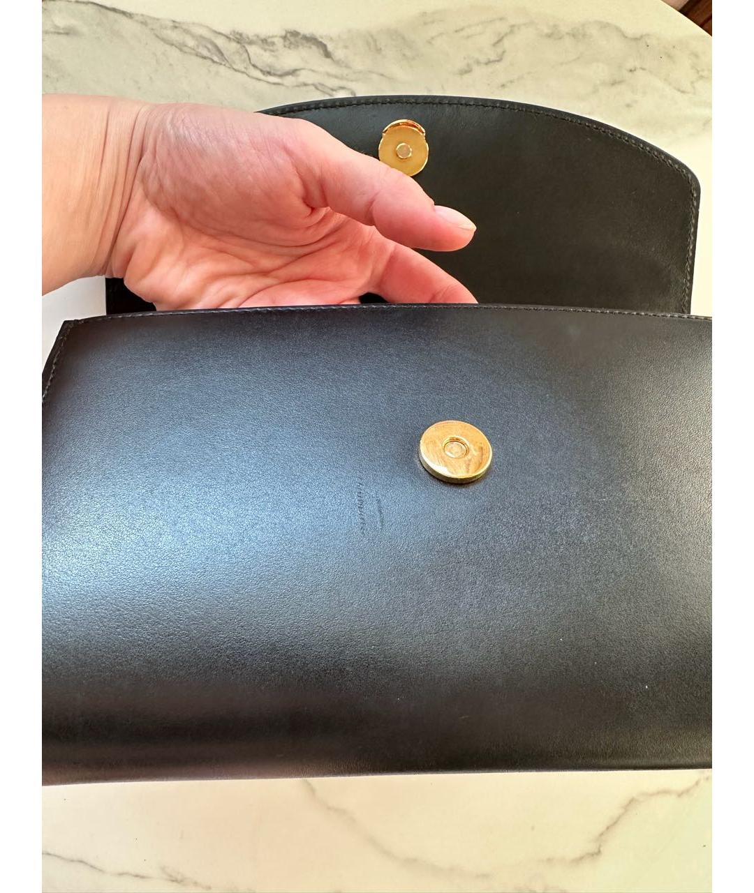 GUCCI Черная кожаная сумка через плечо, фото 6