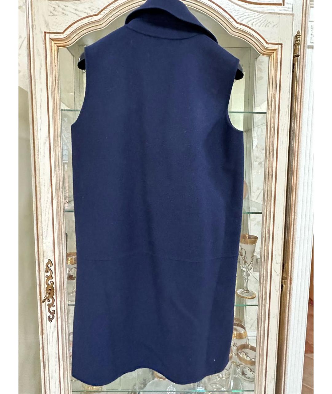 SPORT MAX CODE Темно-синий шерстяной жилет, фото 2