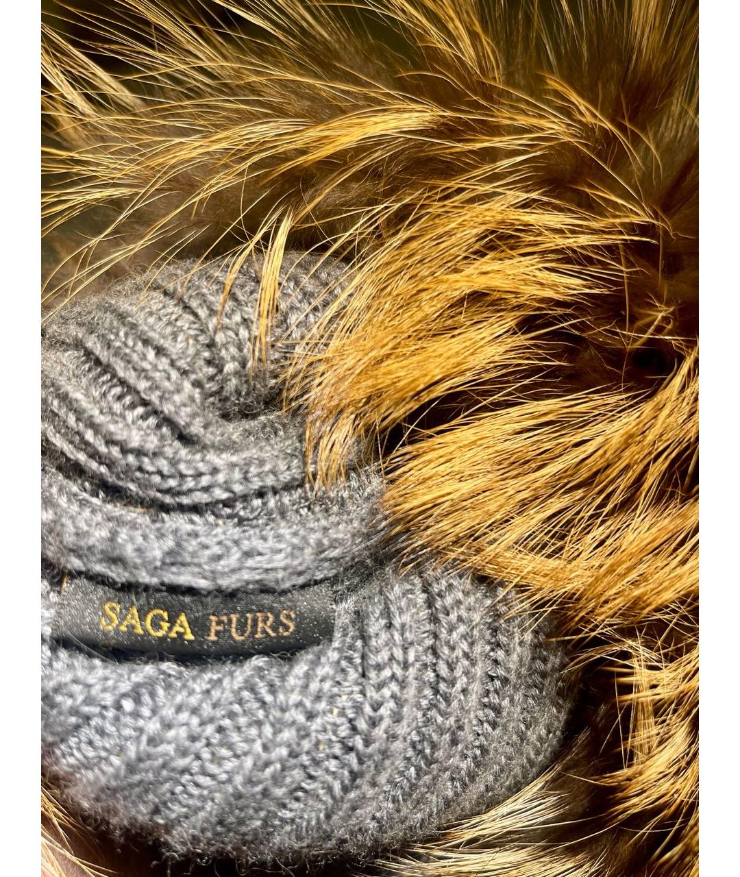 SAGA Коричневая кашемировая шапка, фото 4