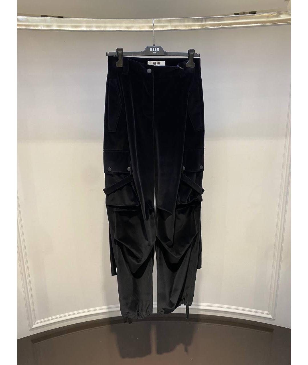 MSGM Черные прямые брюки, фото 3