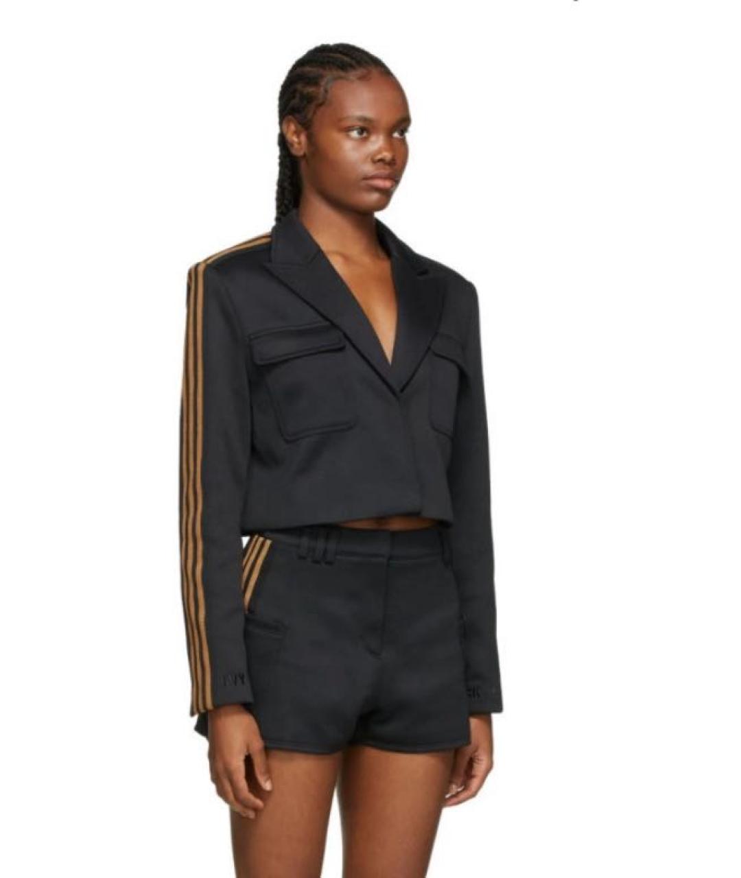 ADIDAS Черный хлопко-эластановый костюм с брюками, фото 7