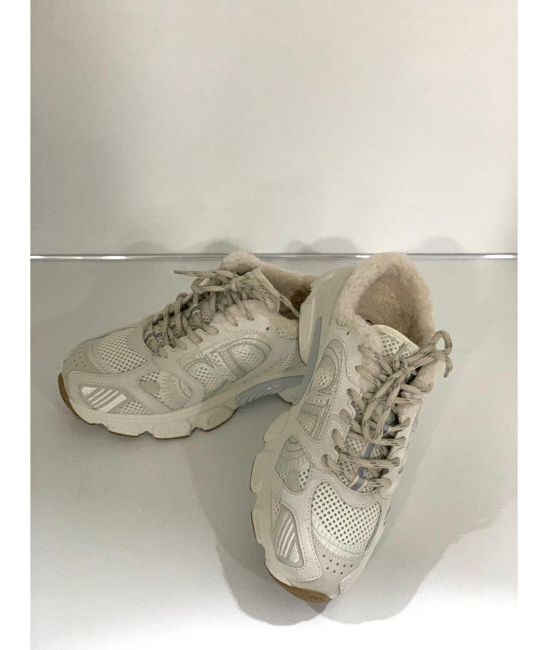 CHRISTIAN DIOR Серые кожаные кроссовки, фото 5