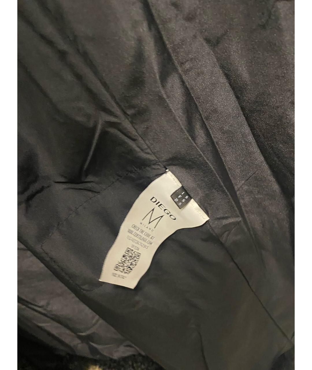 DIEGO M Черная шуба, фото 4