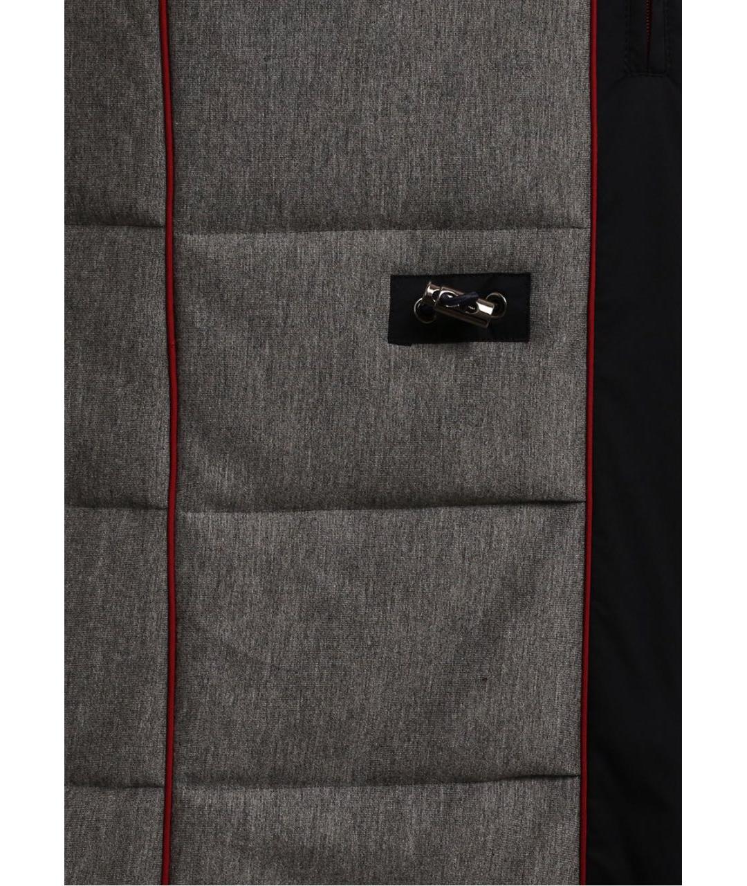 KITON Темно-синяя полиэстеровая куртка, фото 3