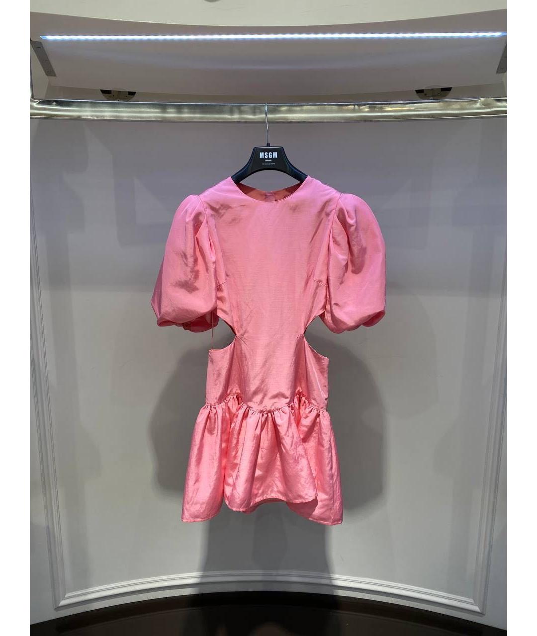 MSGM Розовое повседневное платье, фото 2