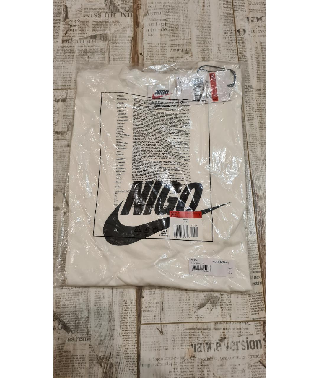 NIKE Белая хлопковая футболка, фото 7