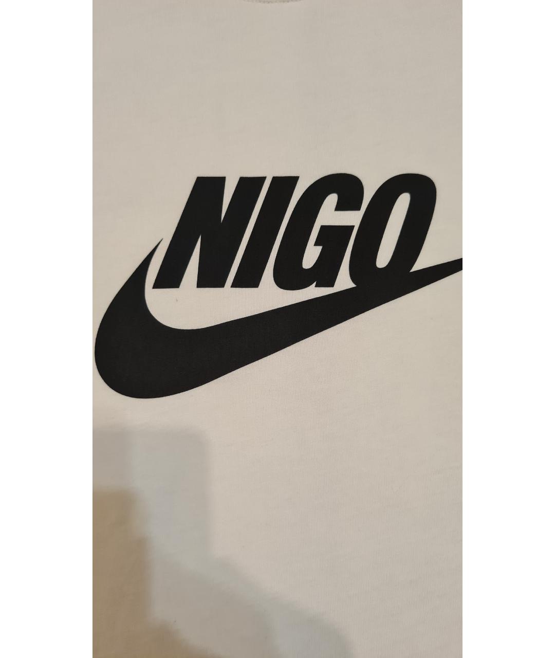 NIKE Белая хлопковая футболка, фото 4