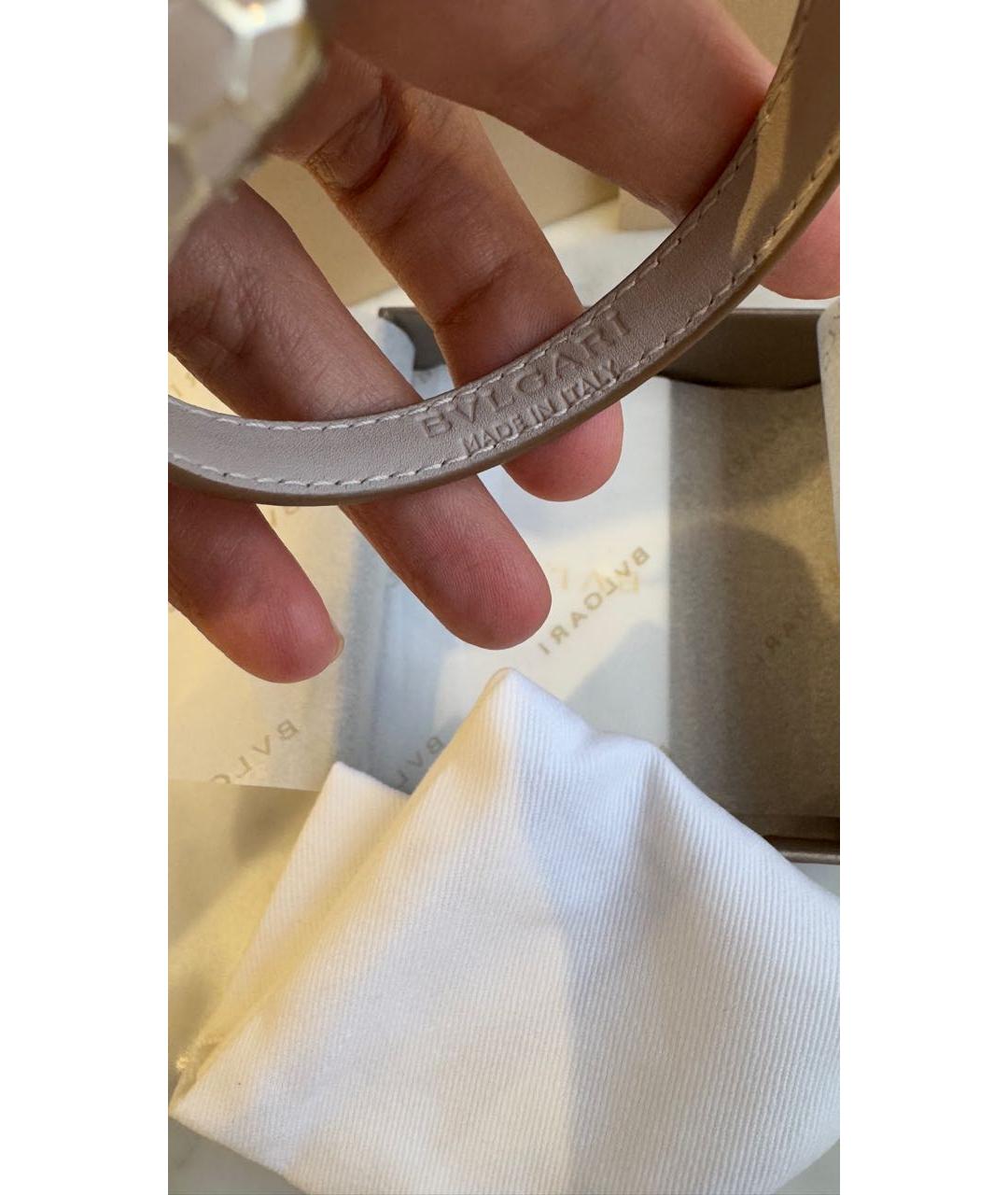 BVLGARI Золотой кожаный браслет, фото 5