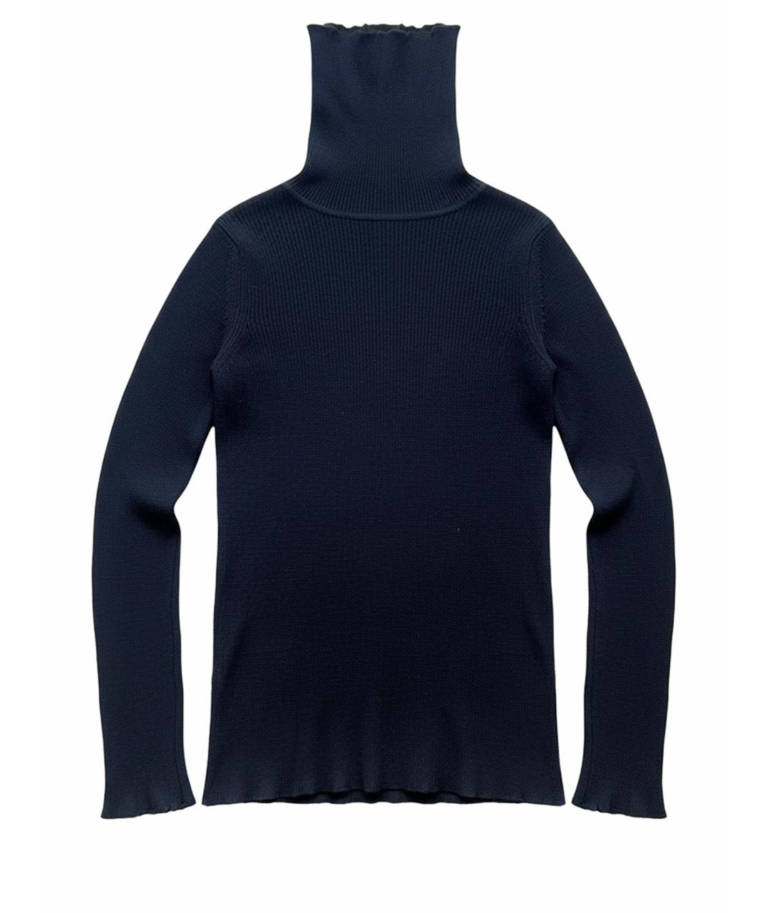 ANN DEMEULEMEESTER Черная шерстяная водолазка, фото 1