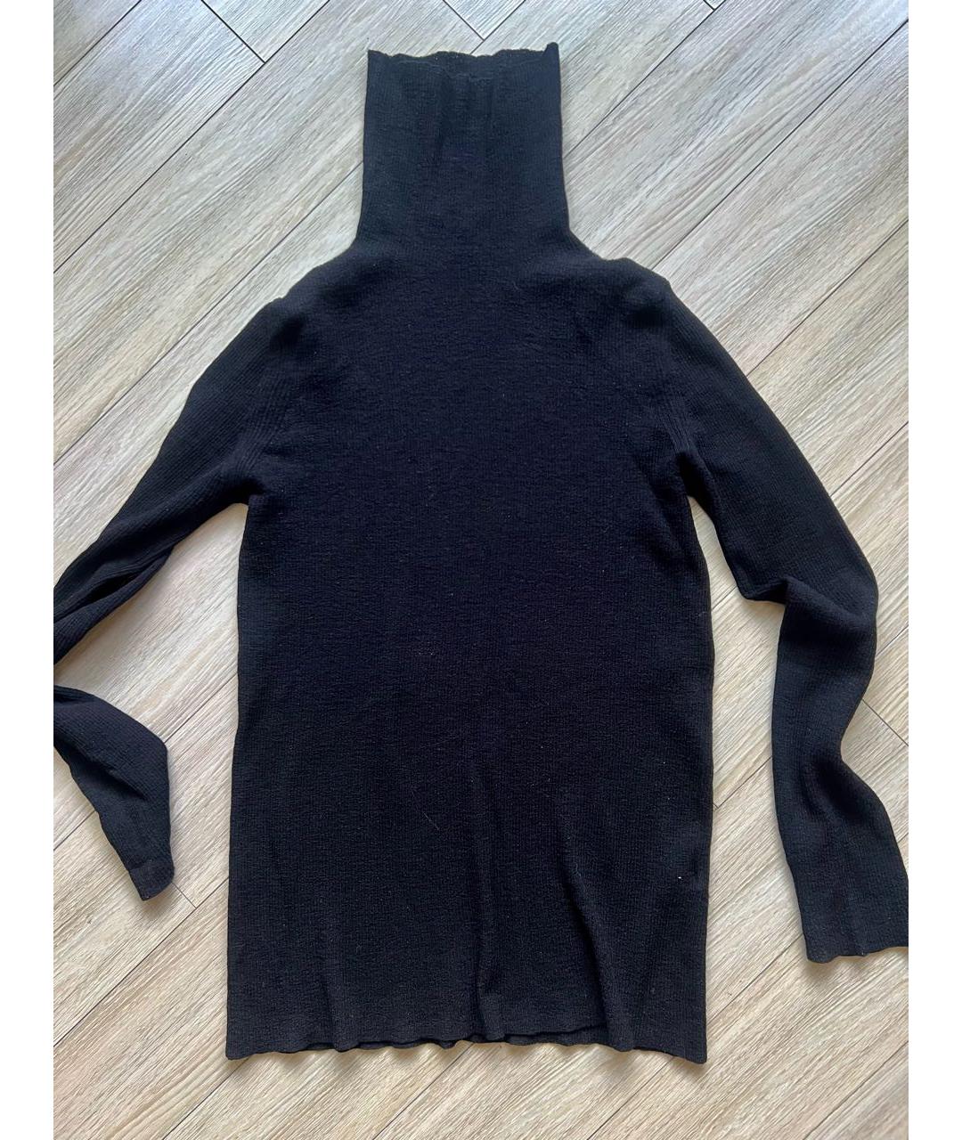 ANN DEMEULEMEESTER Черная шерстяная водолазка, фото 5