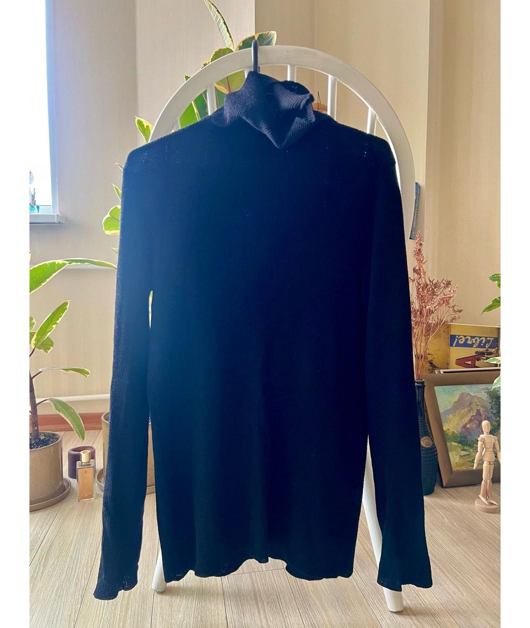 ANN DEMEULEMEESTER Черная шерстяная водолазка, фото 4