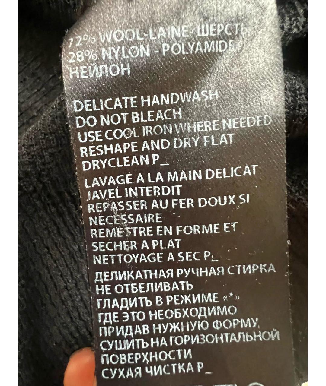 ANN DEMEULEMEESTER Черная шерстяная водолазка, фото 3