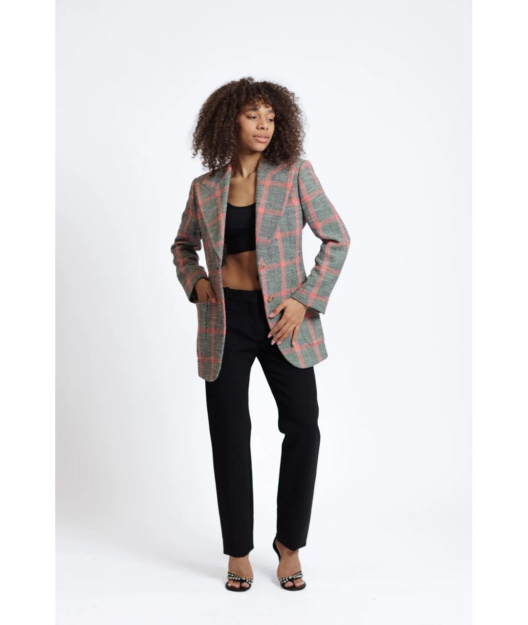 CHRISTIAN DIOR Черные шерстяные прямые брюки, фото 5