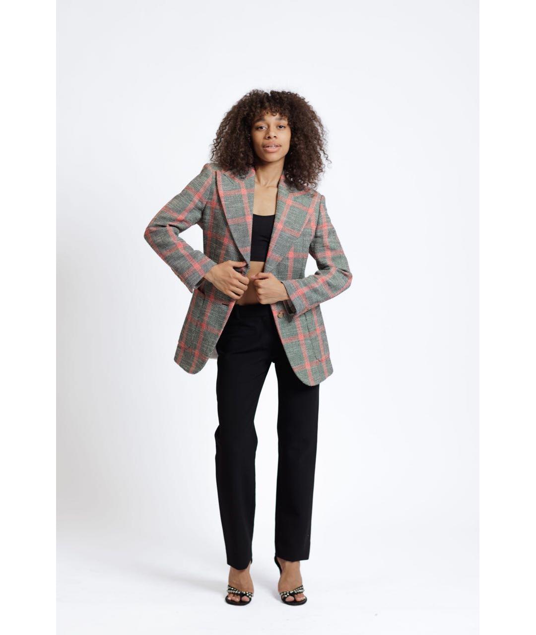 CHRISTIAN DIOR Черные шерстяные прямые брюки, фото 7