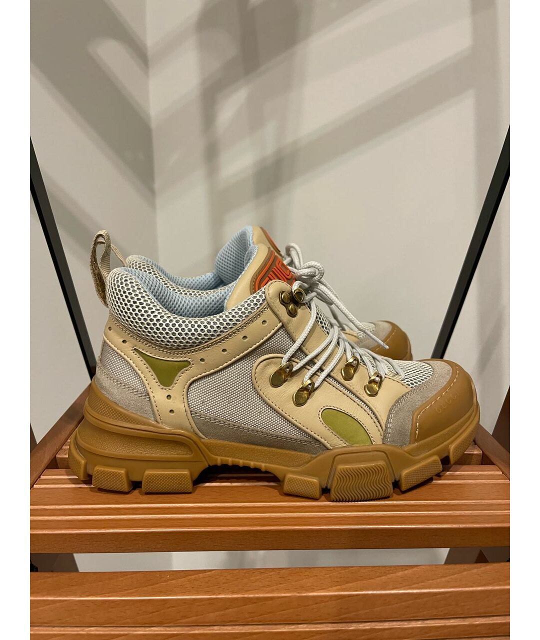 GUCCI Кожаные кроссовки, фото 7