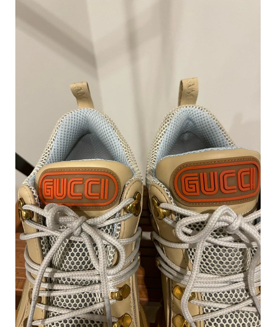 GUCCI Кожаные кроссовки, фото 4