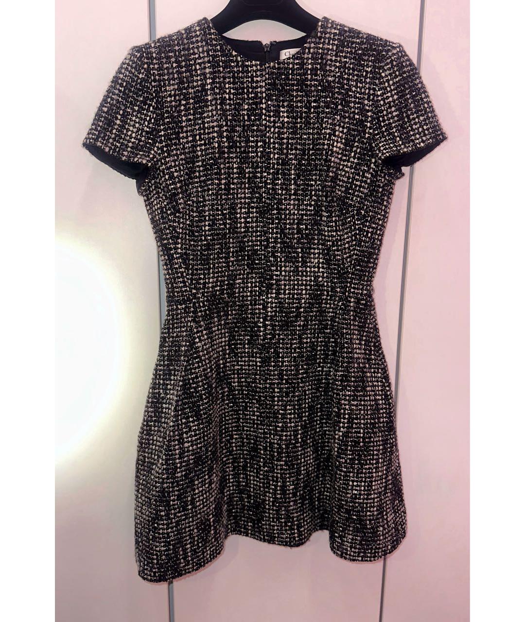 CHRISTIAN DIOR Черное шерстяное коктейльное платье, фото 5
