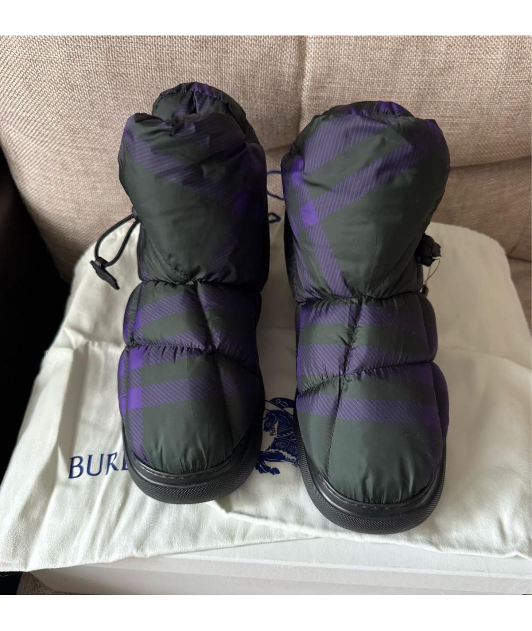 BURBERRY Мульти текстильные высокие ботинки, фото 2