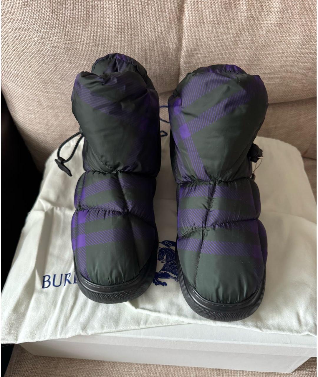 BURBERRY Мульти текстильные высокие ботинки, фото 3