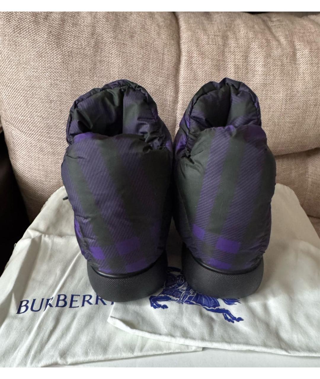 BURBERRY Мульти текстильные высокие ботинки, фото 4