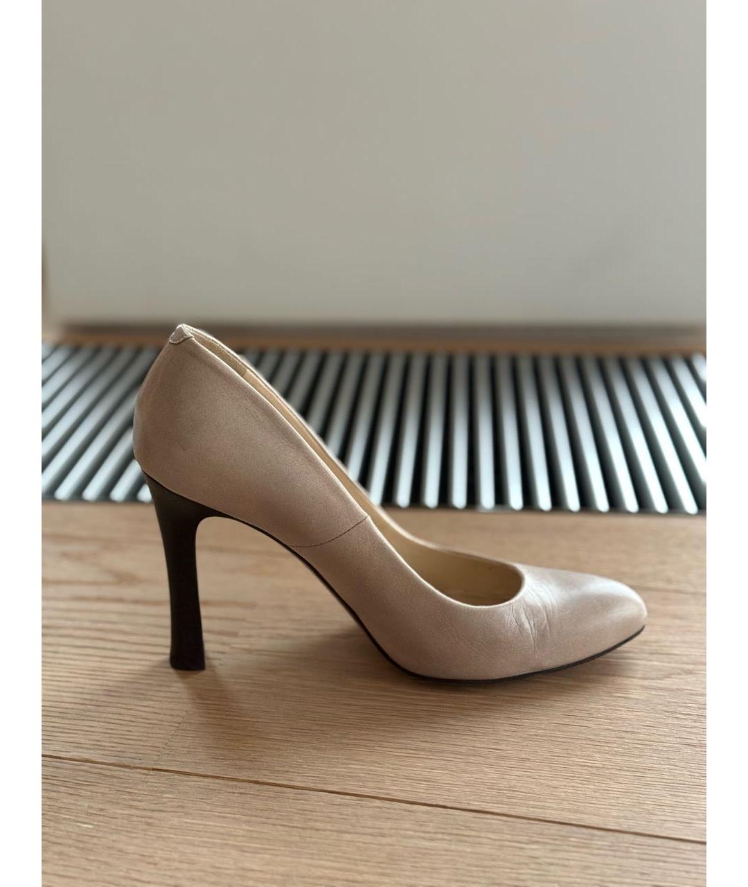 CHLOE Бежевые кожаные туфли, фото 5