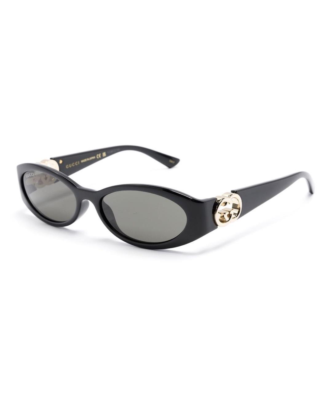 GUCCI Черные пластиковые солнцезащитные очки, фото 8