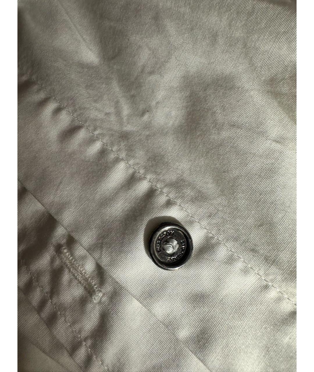 BURBERRY Белая хлопко-эластановая рубашка, фото 4