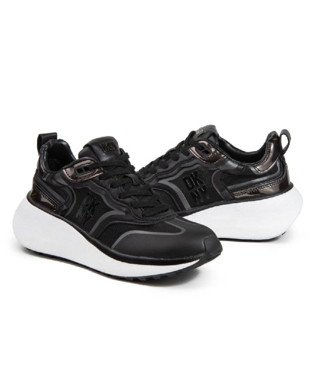 DKNY Черные кожаные кроссовки, фото 2