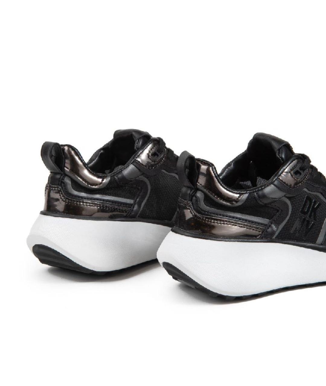 DKNY Черные кожаные кроссовки, фото 3