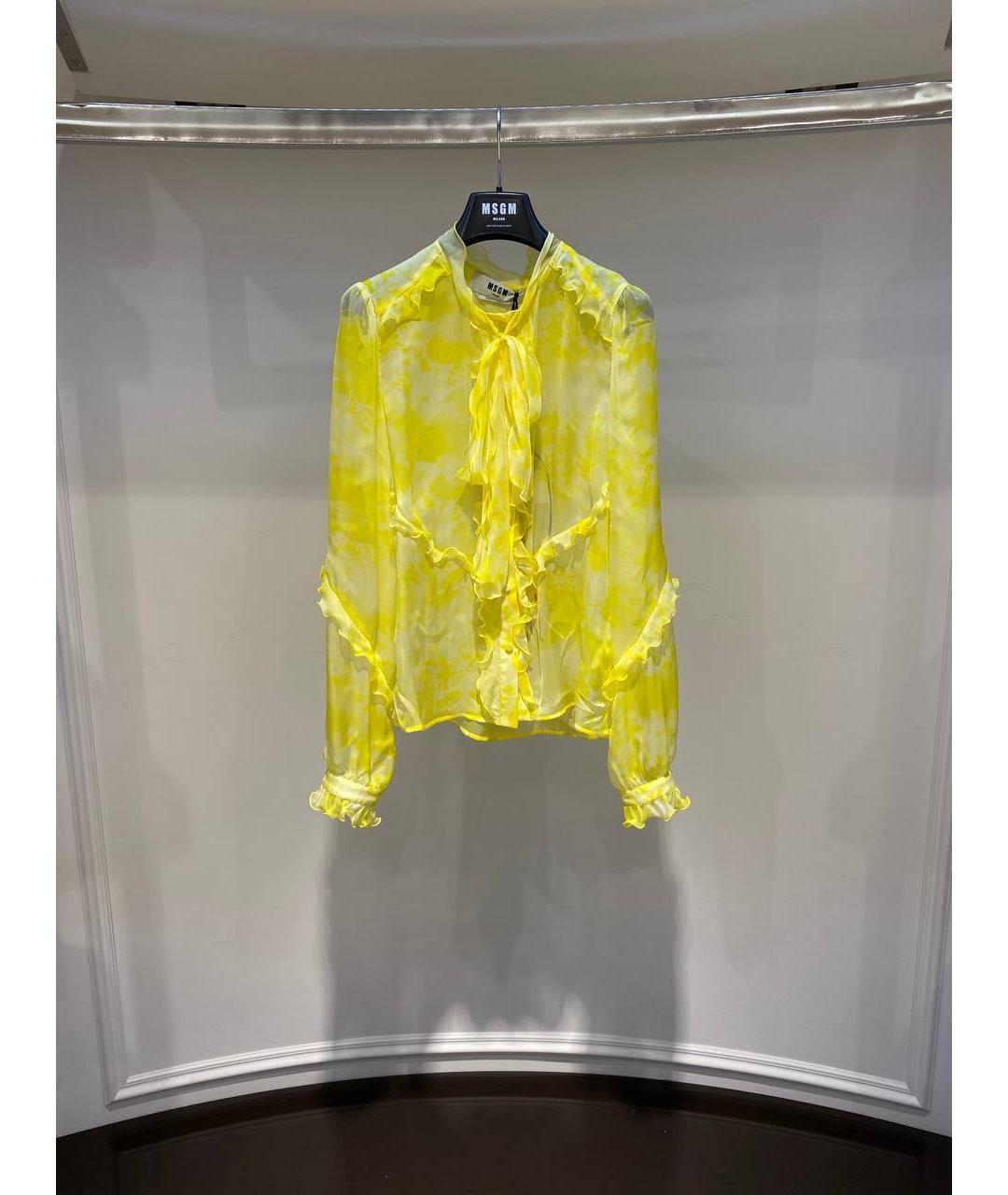 MSGM Желтая рубашка, фото 3