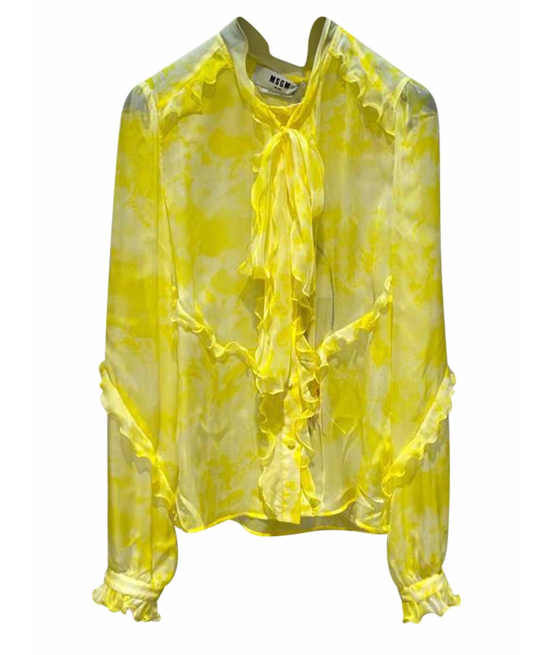 MSGM Желтая рубашка, фото 1