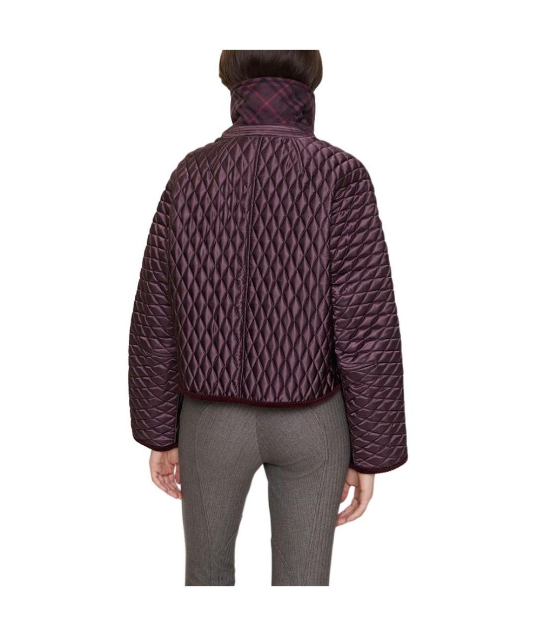BURBERRY Бордовый пуховик, фото 3