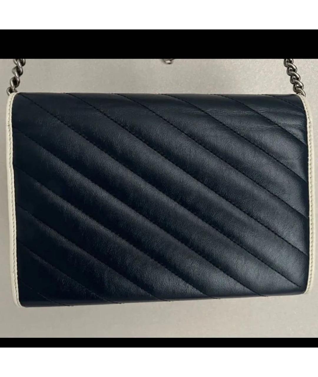 GUCCI Синяя кожаная сумка через плечо, фото 4