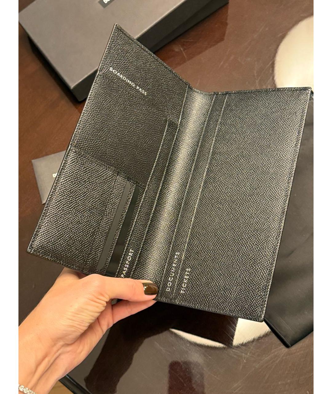 DOLCE&GABBANA Черный кожаный кардхолдер, фото 6