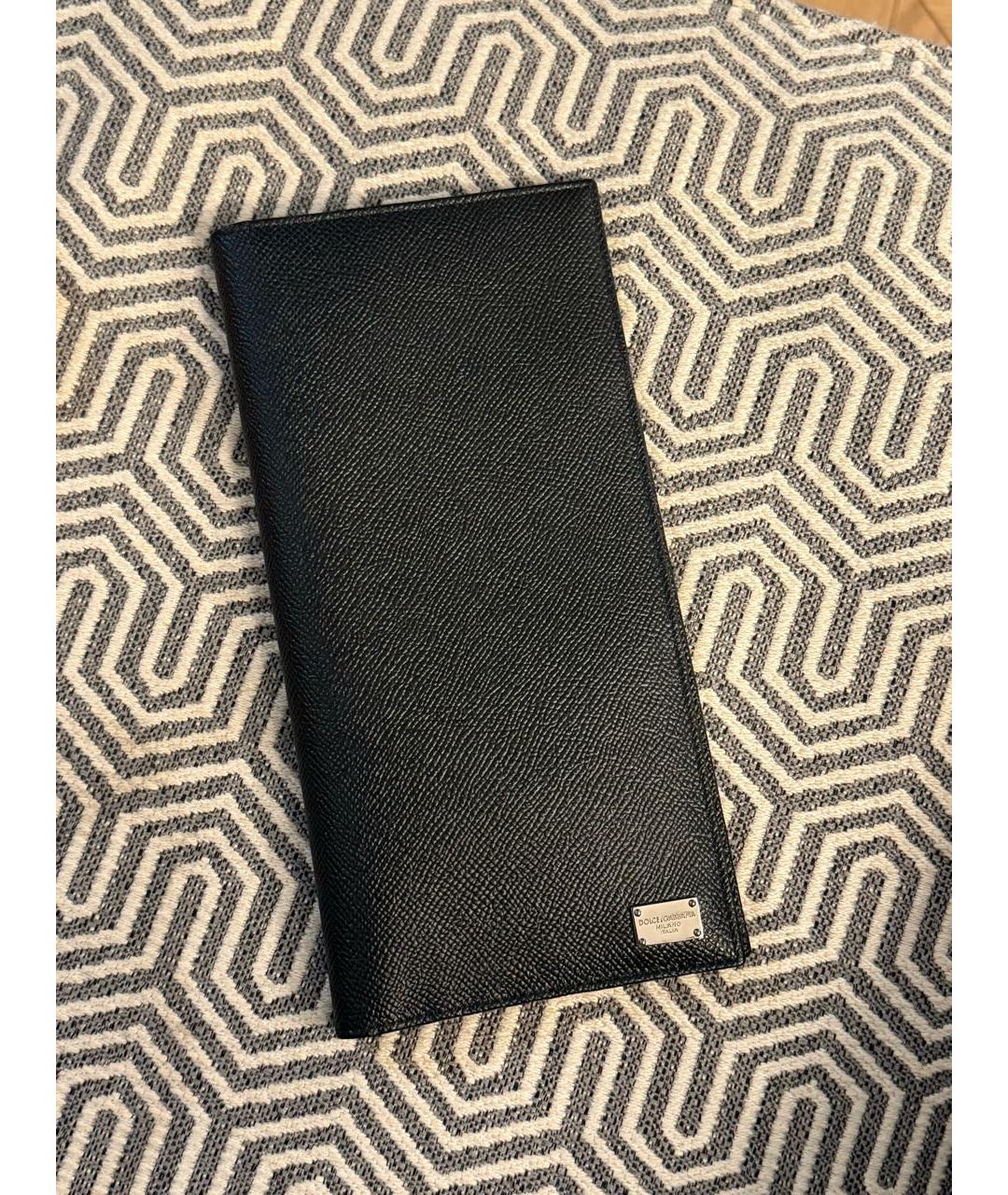 DOLCE&GABBANA Черный кожаный кардхолдер, фото 8