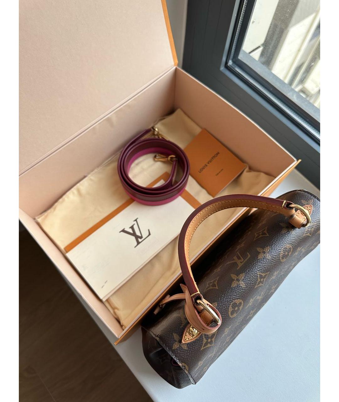 LOUIS VUITTON Коричневая сумка через плечо, фото 5