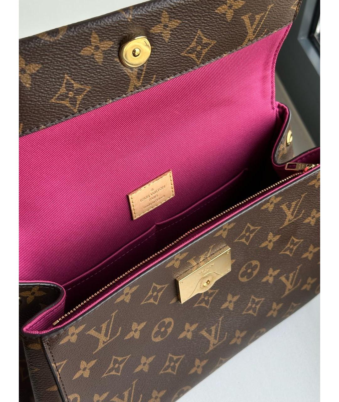 LOUIS VUITTON Коричневая сумка через плечо, фото 4