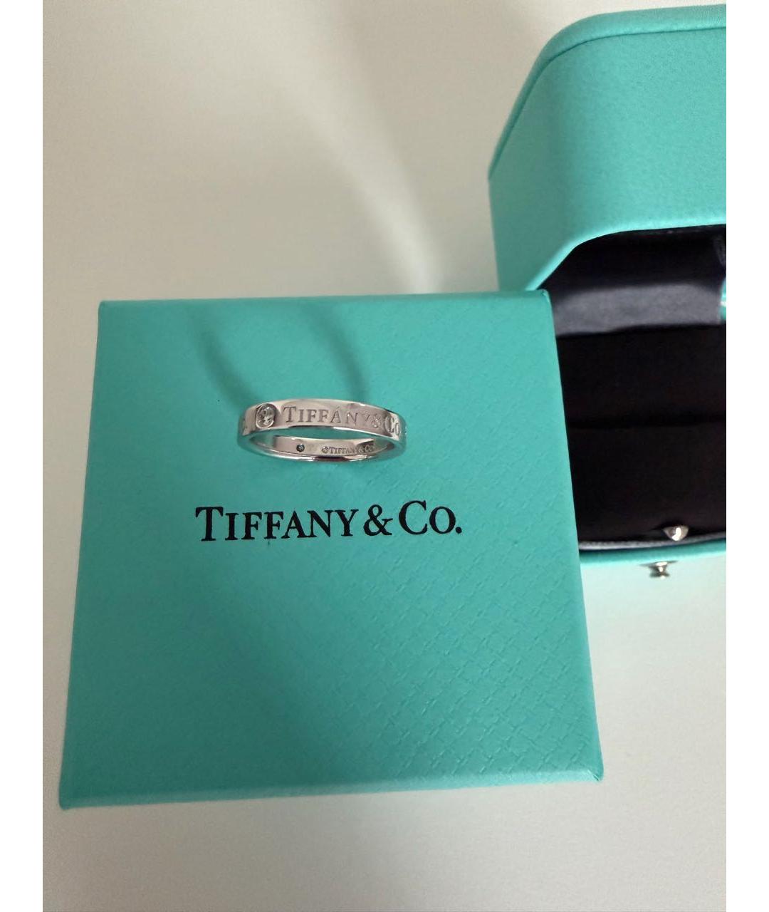 TIFFANY&CO Серебряное платиновое кольцо, фото 6