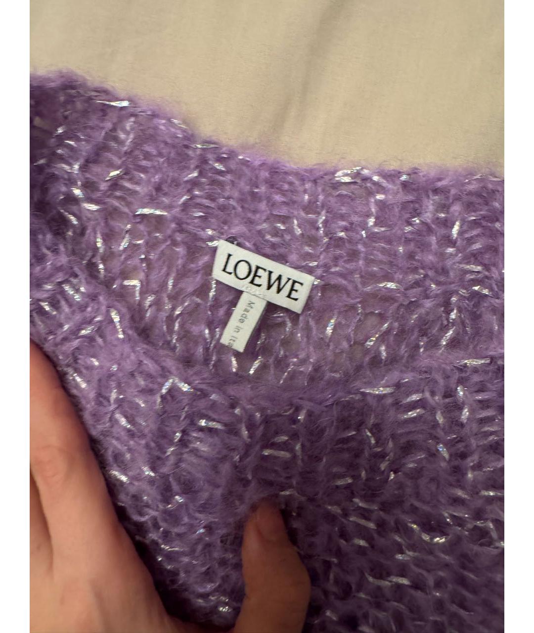 LOEWE Фиолетовый джемпер / свитер, фото 6