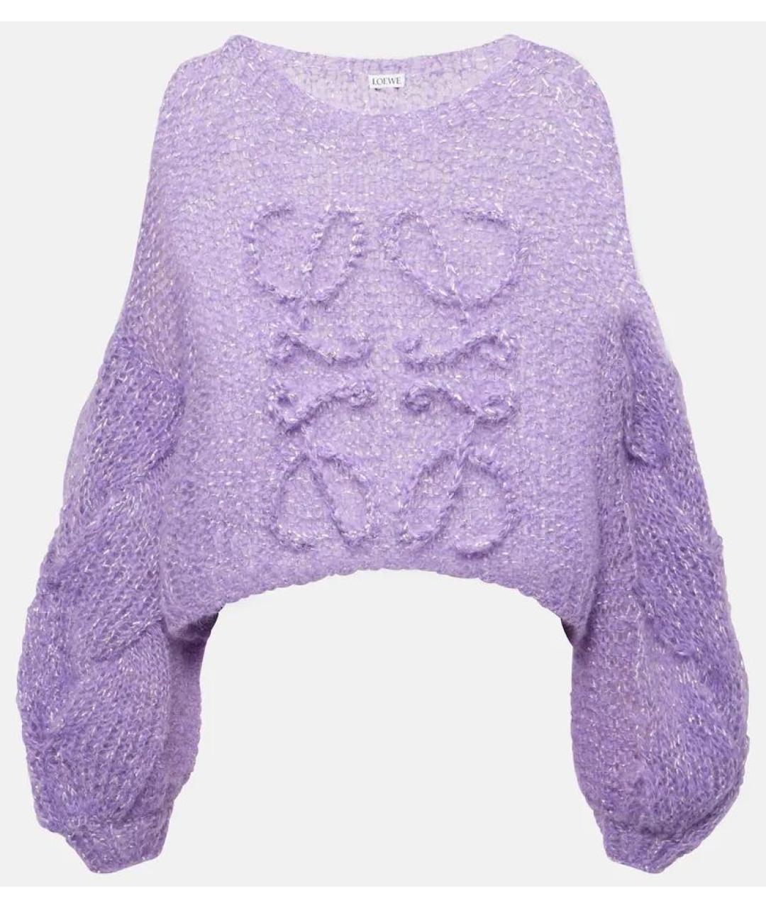 LOEWE Фиолетовый джемпер / свитер, фото 7