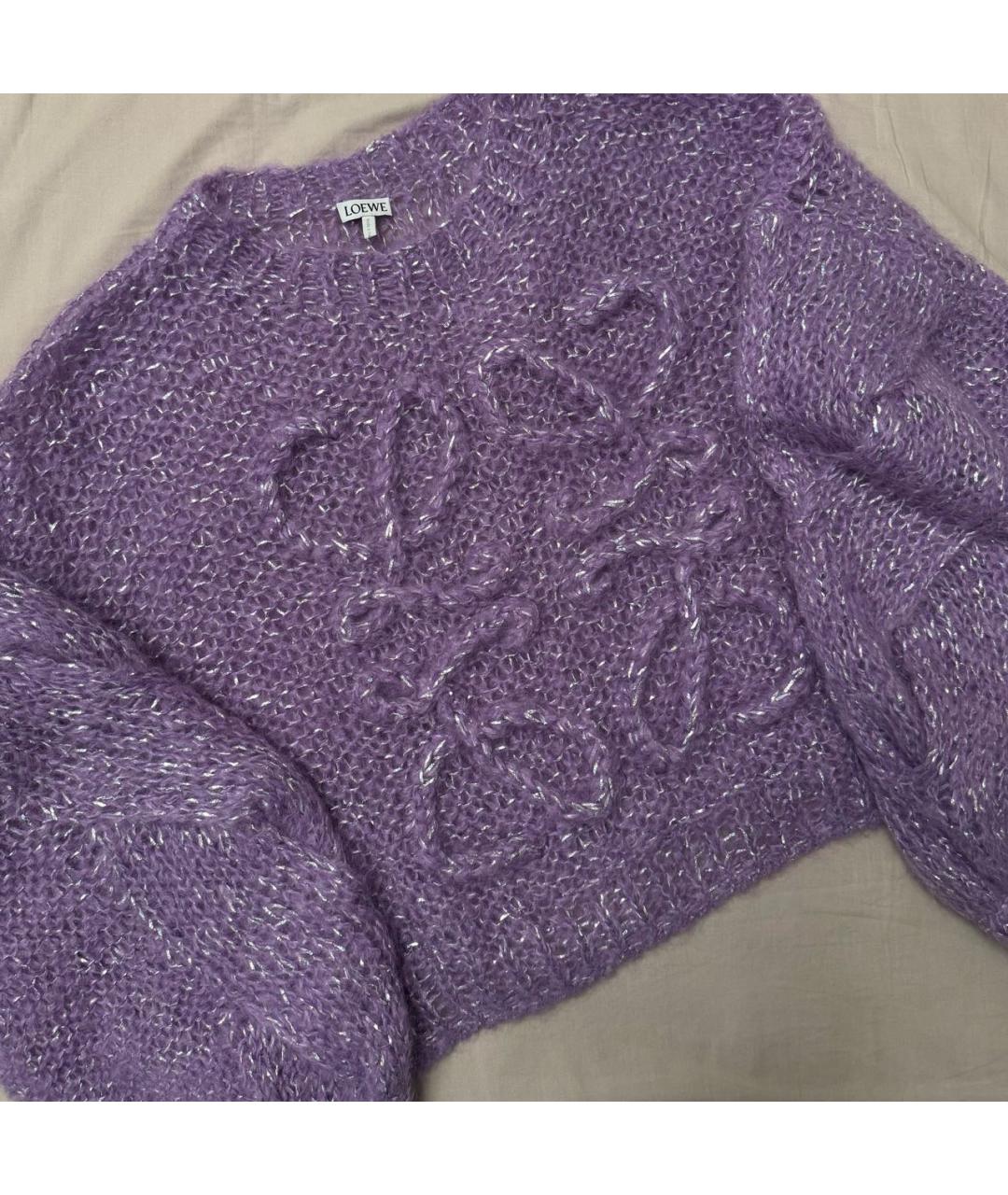 LOEWE Фиолетовый джемпер / свитер, фото 3