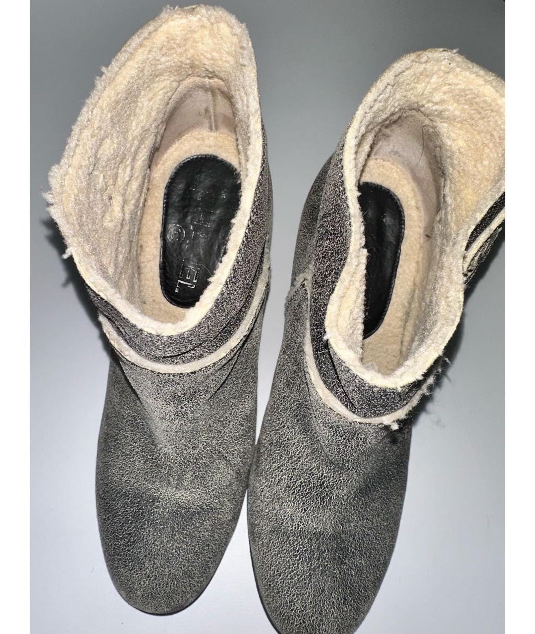 CHANEL Серые замшевые ботильоны, фото 6