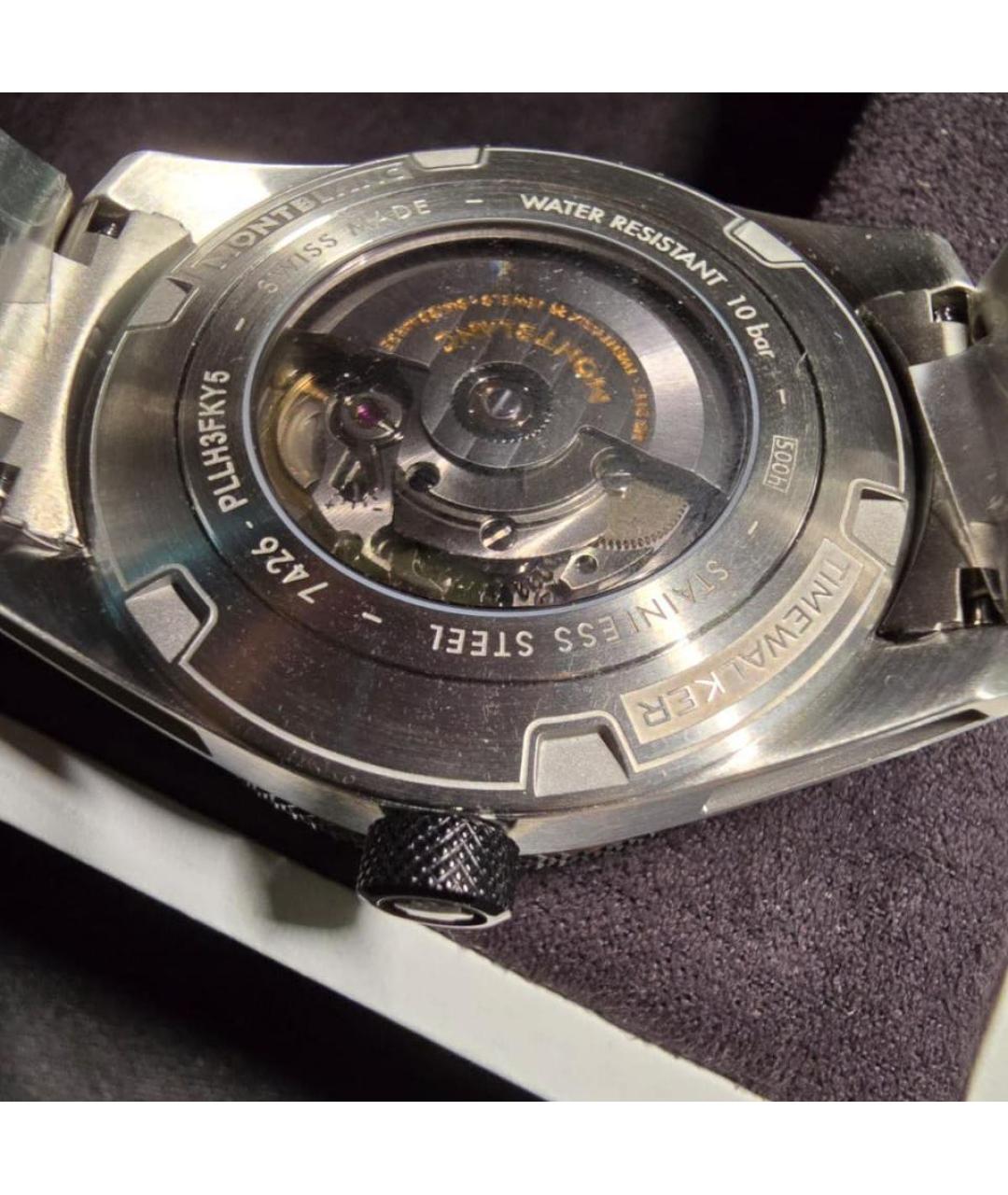 MONTBLANC Серебряные металлические часы, фото 4