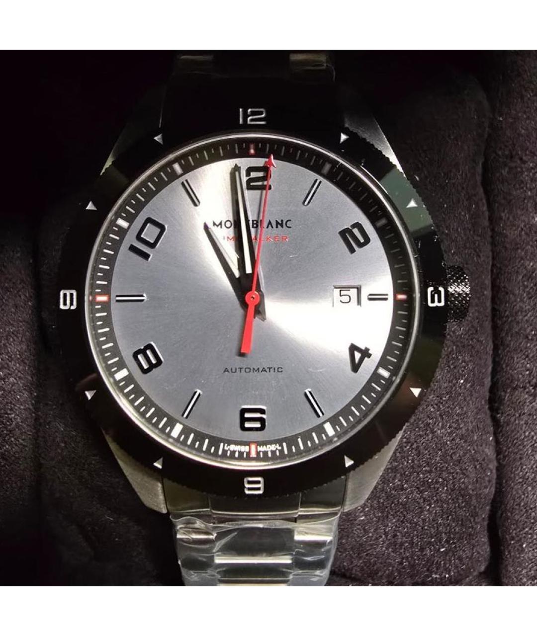 MONTBLANC Серебряные металлические часы, фото 5