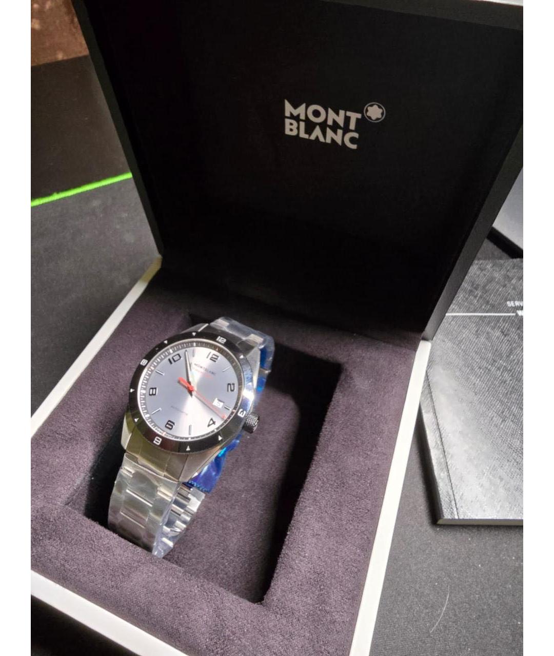 MONTBLANC Серебряные металлические часы, фото 2