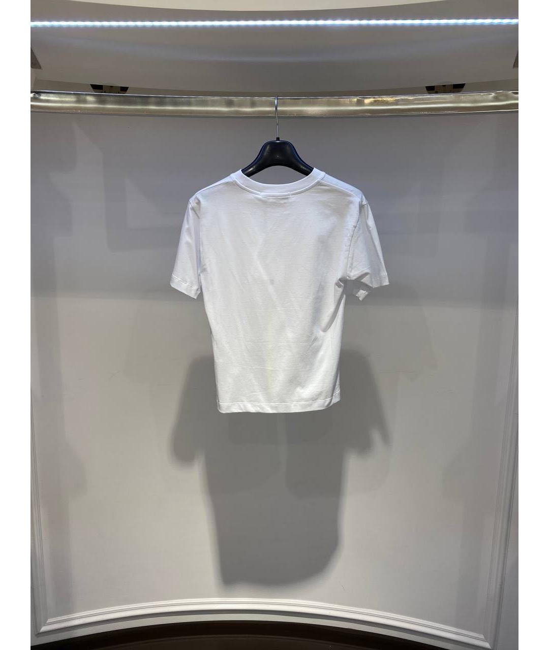 MSGM Белая хлопковая футболка, фото 3