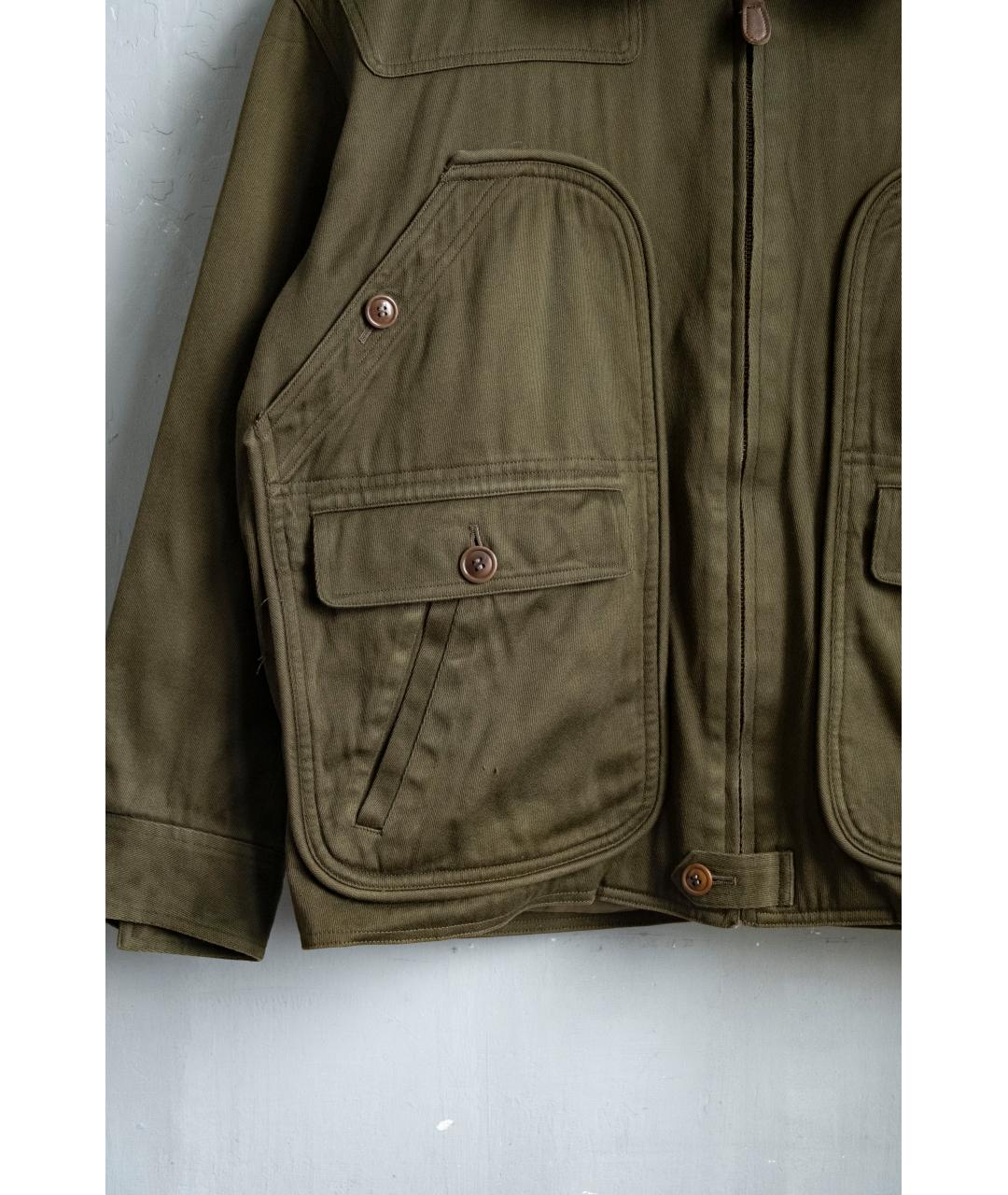 CHRISTIAN DIOR Хаки хлопковая куртка, фото 2