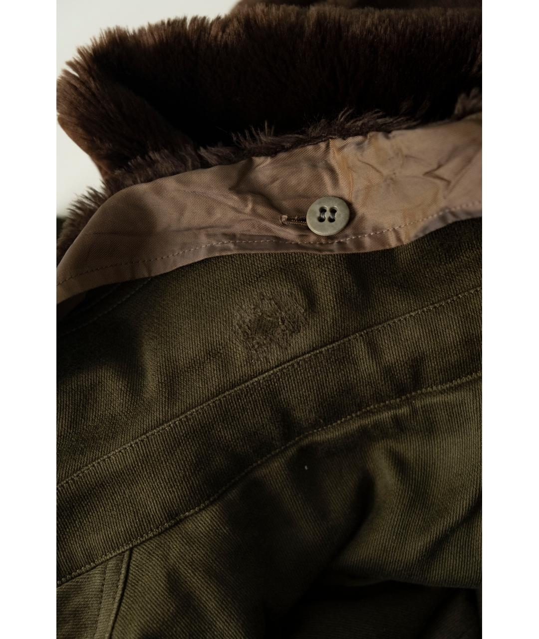 CHRISTIAN DIOR Хаки хлопковая куртка, фото 7