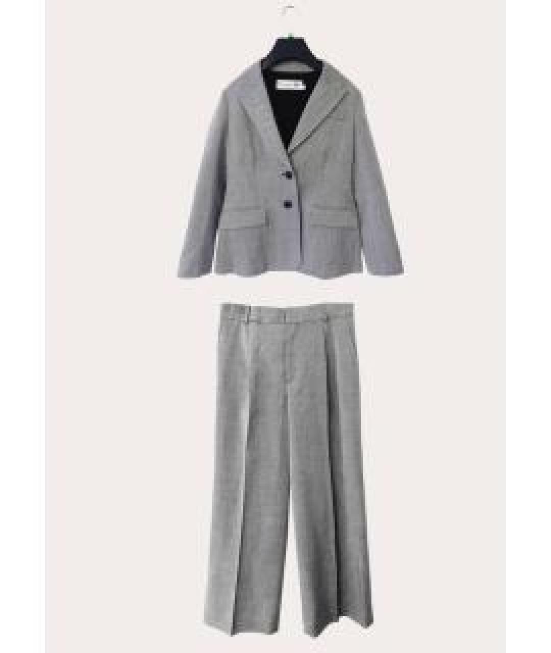 CHRISTIAN DIOR Серый шерстяной жакет/пиджак, фото 7