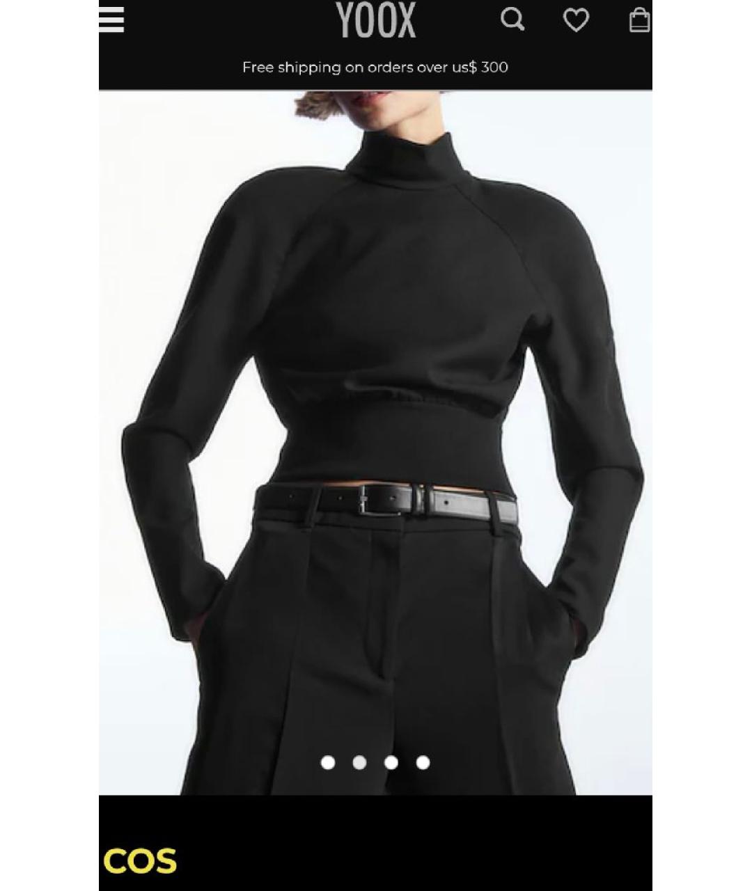 COS Черный шерстяной джемпер / свитер, фото 3